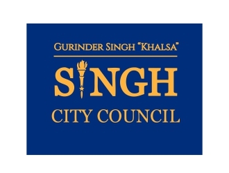 Singh for City Council logo design by lif48