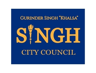 Singh for City Council logo design by lif48