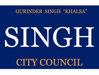 Singh for City Council logo design by schiena