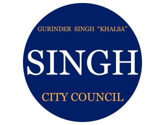 Singh for City Council logo design by schiena
