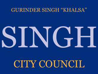 Singh for City Council logo design by coratcoret