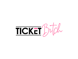 Ticket Bitch logo design by giphone