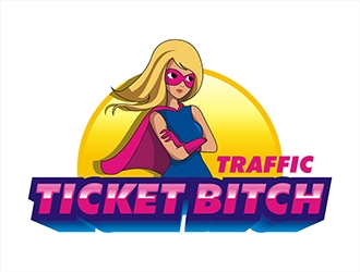 Ticket Bitch logo design by gitzart
