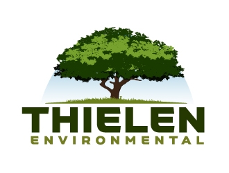 Thielen Environmental  logo design by ElonStark