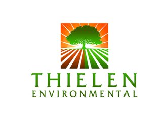 Thielen Environmental  logo design by megalogos