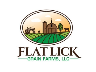 Flat Lick Grain Farms, LLC logo design by frontrunner