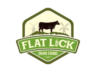 Flat Lick Grain Farms, LLC logo design by Boomstudioz