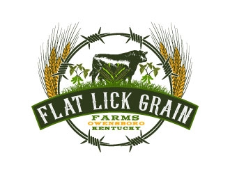 Flat Lick Grain Farms, LLC logo design by AYATA
