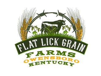 Flat Lick Grain Farms, LLC logo design by AYATA
