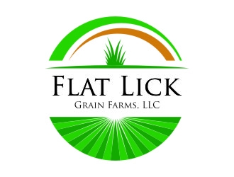 Flat Lick Grain Farms, LLC logo design by jetzu