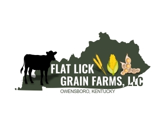 Flat Lick Grain Farms, LLC logo design by mngovani