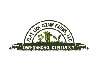 Flat Lick Grain Farms, LLC logo design by AYATA