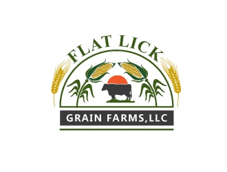 Flat Lick Grain Farms, LLC logo design by adwebicon