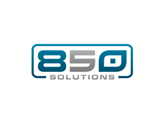850 SOLUTIONS logo design by bricton