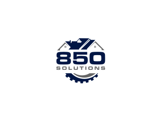 850 SOLUTIONS logo design by bricton