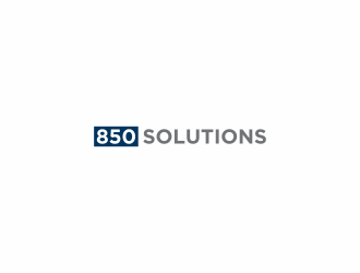 850 SOLUTIONS logo design by haidar