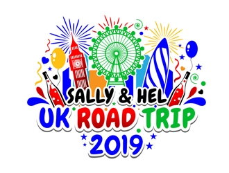 Sally & Hel UK Road Trip 2019 logo design by DreamLogoDesign
