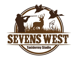 Sevens West Taxidermy Studio logo design by ElonStark