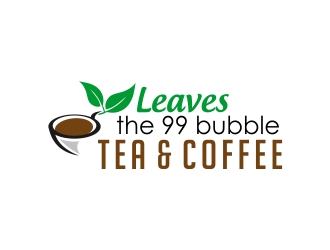 Leaves the 99 bubble tea & coffee logo design by mckris