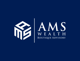 AMS Wealth  logo design by ammad