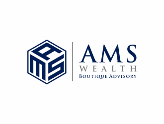 AMS Wealth  logo design by ammad