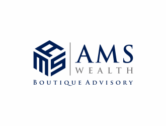 AMS Wealth  logo design by ammad