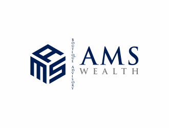 AMS Wealth  logo design by ammad