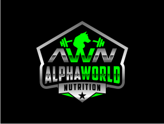 AlphaWorld Nutrition logo design by bricton