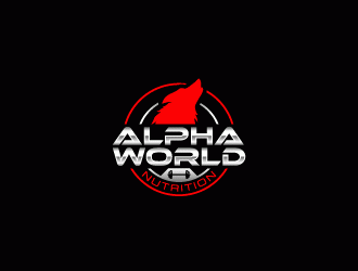 AlphaWorld Nutrition logo design by lestatic22