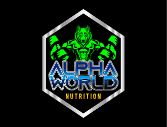 AlphaWorld Nutrition logo design by IanGAB