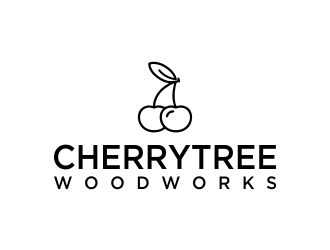 cherrytree woodworks logo design by oke2angconcept