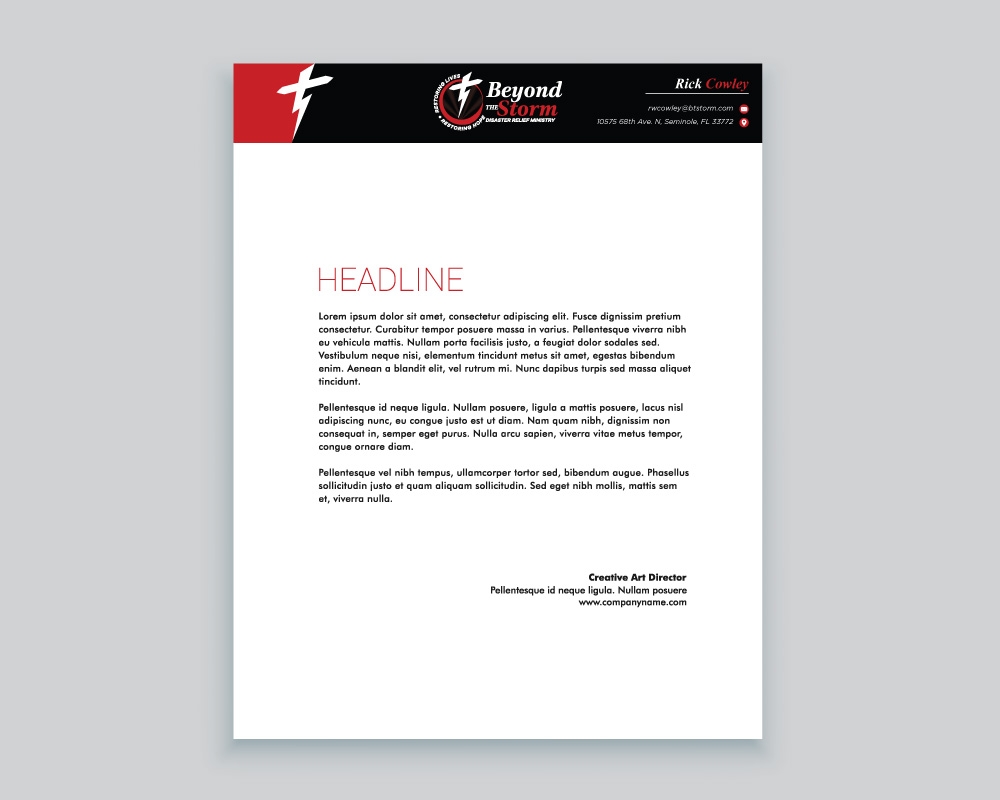 Beyond The Storm logo design by Boomstudioz