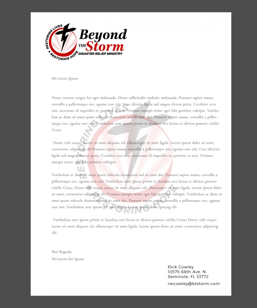 Beyond The Storm logo design by Gelotine