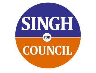 Singh for City Council logo design by schiena