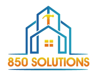 850 SOLUTIONS logo design by PMG