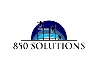 850 SOLUTIONS logo design by ROSHTEIN