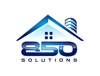 850 SOLUTIONS logo design by AisRafa