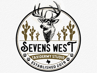 Sevens West Taxidermy Studio logo design by Optimus