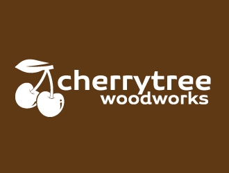cherrytree woodworks logo design by ElonStark