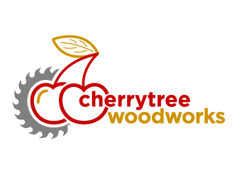 cherrytree woodworks logo design by THOR_