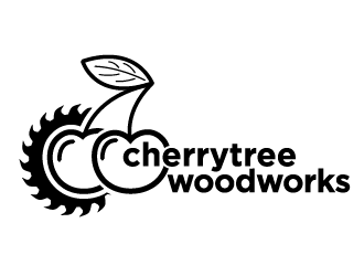 cherrytree woodworks logo design by THOR_