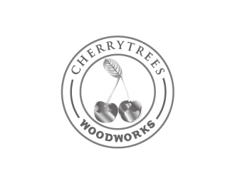 cherrytree woodworks logo design by samuraiXcreations