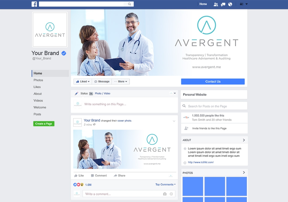 Avergent logo design by mletus