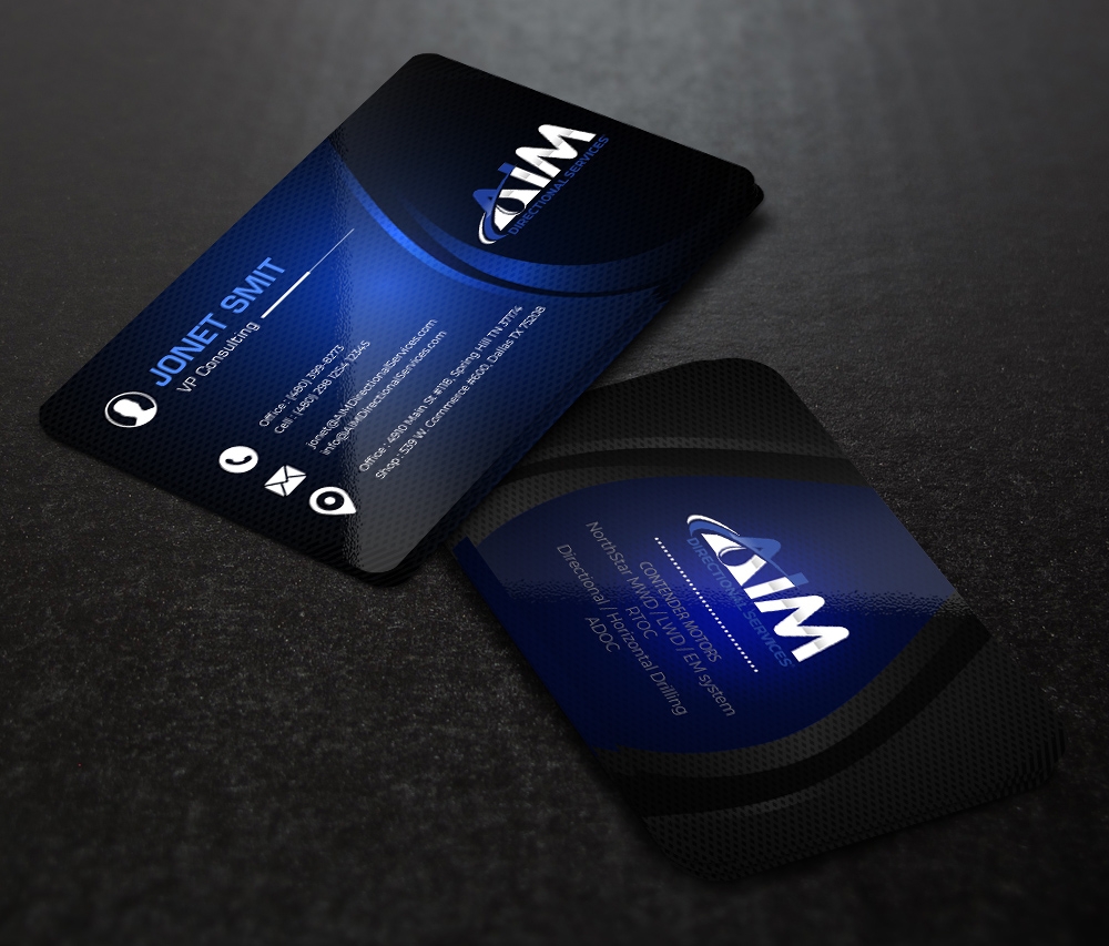 AIM DIRECTIONAL SERVICES  logo design by DreamLogoDesign