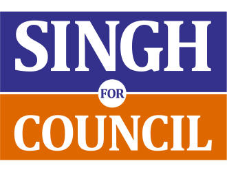 Singh for City Council logo design by schiena