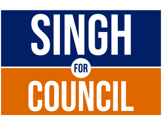 Singh for City Council logo design by schiena