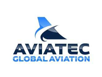 AVIATEC GLOBAL AVIATION logo design by ElonStark