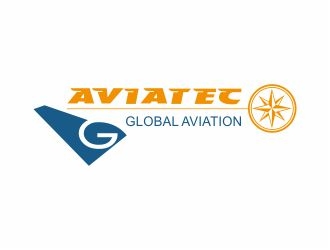 AVIATEC GLOBAL AVIATION logo design by 48art