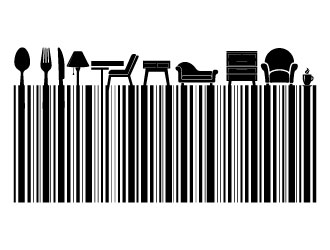 Barcode logo design by Erasedink