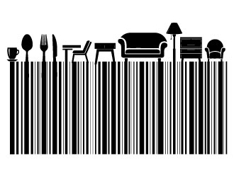Barcode logo design by Erasedink